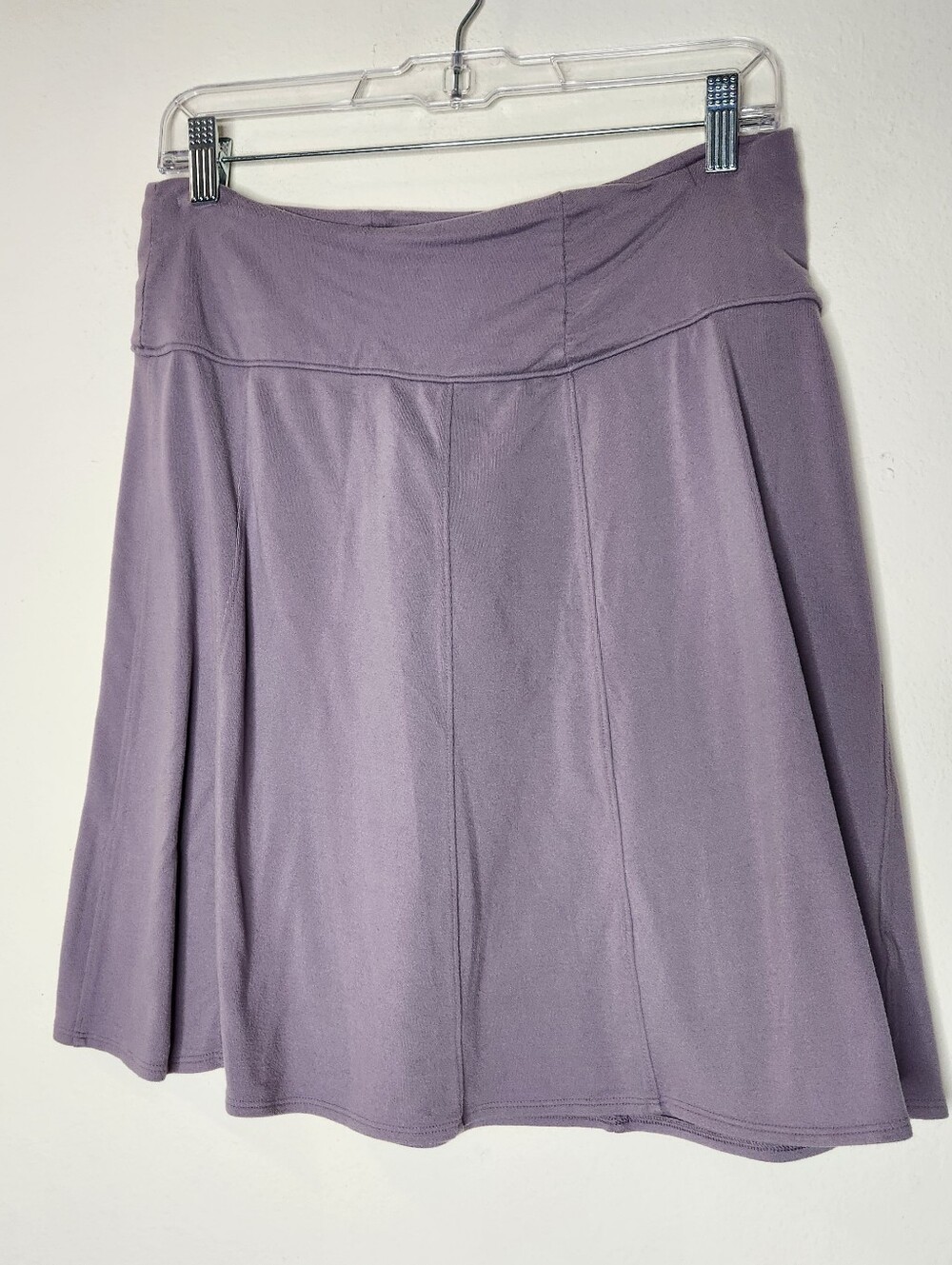 Athleta Womens Large Purple Circle Skirt Bodega Soft Jersey